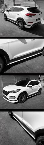 Аэродинамический обвес M&amp;S - боковые накладки Hyundai Tucson 2015-2019