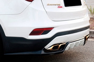 Аэродинамический обвес задняя накладка DKmotion Hyundai Santa Fe 2012-2018 ― Auto-Clover