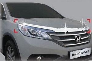 Дефлектор на капот хромированный Autoclover Honda CR-V IV 2012-2016 ― Auto-Clover