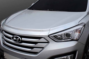 Дефлектор на капот хромированный Kyoungdong Hyundai Santa Fe 2012-2018 ― Auto-Clover