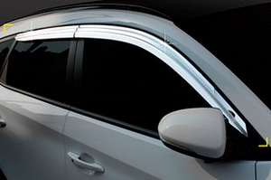 Дефлекторы на окна хромированные (4 элемента) Kyoungdong Hyundai Tucson 2015-2019 ― Auto-Clover
