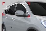 Дефлекторы на окна хромированные Autoclover (6 частей) Honda CR-V IV 2012-2016