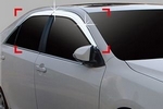 Дефлекторы на окна хромированные Autoclover Toyota Camry 2011-2017