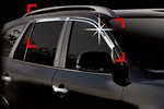 Дефлекторы на окна хромированные Autoclover Hyundai Santa Fe 2010-2012