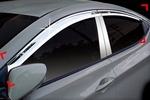 Дефлекторы на окна хромированные Autoclover Hyundai Elantra 2010-2015