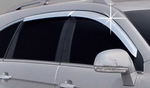 Дефлекторы на окна хромированные Autoclover Chevrolet Captiva 2006-2019