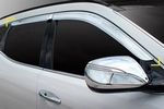 Дефлекторы на окна хромированные Kyoungdong Hyundai Santa Fe 2012-2018