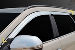 Дефлекторы на окна хромированные Kyoungdong Hyundai Grand Santa Fe 2013-2019