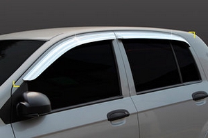 Дефлекторы на окна хромированные Kyoungdong Hyundai Getz 2002-2011 ― Auto-Clover