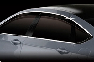 Дефлекторы на окна с хромированным молдингом Autoclover Hyundai Genesis 2008-2019 ― Auto-Clover