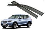 Дефлекторы на окна с хромированным молдингом OEM-Tuning BMW X3 (F25) 2010-2017