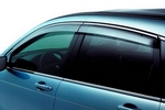 Дефлекторы на окна с хромированным стальным молдингом Pradar Mitsubishi Pajero Sport III 2015-2019