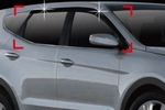 Дефлекторы на окна тонированные (4 элемента) Autoclover Hyundai Santa Fe 2012-2018