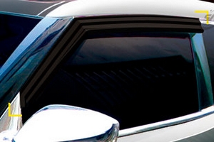 Дефлекторы на окна тонированные Kyoungdong Hyundai Veloster 2011-2019 ― Auto-Clover