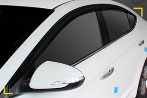Дефлекторы на окна тонированные Kyoungdong Hyundai Elantra 2016-2019 ― Auto-Clover