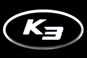 Эмблема с светодиодной подсветкой K3 Ledist (комплект) KIA Cerato 2013-2018 ― Auto-Clover
