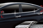 Хромированные молдинги на окна дверей (низ) Autoclover Hyundai Elantra 2010-2015