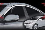 Хромированные молдинги на окна дверей (верх) Autoclover Hyundai Elantra 2010-2015