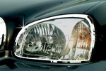 Хромированные накладки на передние фары Autoclover Hyundai Santa Fe 2001-2005 ТагАЗ