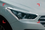 Хромированные накладки на передние фары Autoclover Hyundai Santa Fe 2012-2018