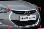 Хромированные накладки на передний бампер Autoclover Hyundai Elantra 2010-2015