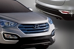 Хромированные накладки на противотуманные фары (4 элемента) Autoclover Hyundai Santa Fe 2012-2018