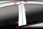 Хромированные накладки на стойки дверей Autoclover KIA Cerato 2009-2012
