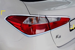 Хромированные накладки на задние фонари Kyoungdong KIA Cerato 2013-2018 ― Auto-Clover