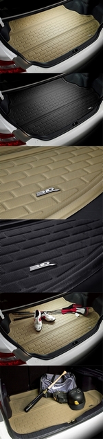 Коврики багажника текстильный бежевый 3D Lux Sotra Porsche Cayenne 2011-2019