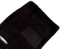 Коврики салона текстильные черные (с резиновым подпятником) 3D Pradar Peugeot 308 2013-2019