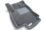 Коврики текстильные серые Business 3D Euromat Audi A6 2011-2019