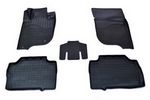 Коврики в салон полиуретановые черные 3D Norplast Mitsubishi Pajero Sport III 2015-2019
