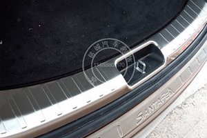 Накладка на порог багажника стальная OEM-Tuning Hyundai Grand Santa Fe 2013-2019 ― Auto-Clover