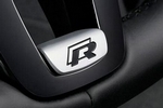 Накладка на руль с логотипом R стальная OEM-Tuning Volkswagen Tiguan II 2016-2019