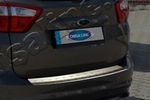 Накладка на задний бампер полированная Omsa Line Ford C-Max 2010-2019