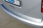 Накладка на задний бампер полированная с надписью Omsa Line Volkswagen Caddy 2003-2019