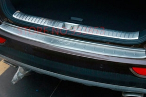 Накладка на задний бампер стальная (вариант 1) OEM-Tuning KIA Sportage 2016-2019 ― Auto-Clover