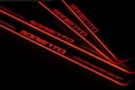 Накладки на пороги с подсветкой Senselight вариант 2 KIA Sorento Prime 2015-2019