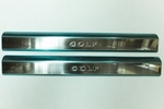 Накладки на пороги стальные (2 элемента) Omsa Line Volkswagen Golf V 2004-2009