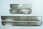Накладки на пороги стальные JMT Mazda 3 I 2003-2008