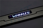 Накладки на пороги стальные с LED подсветкой JMT Toyota Yaris 2011-2019