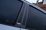 Накладки на стойки дверей ArtX (тип - В) Hyundai Santa Fe 2010-2012