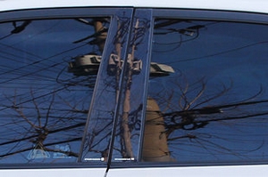 Накладки на стойки дверей (тип B) Racetech Hyundai Elantra 2000-2005 ТагАЗ ― Auto-Clover