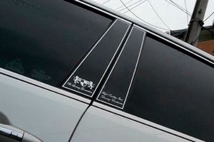 Накладки на стойки дверей тип В ArtX KIA Cerato 2013-2018 ― Auto-Clover