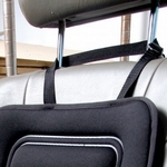 Подушка на сиденье с поддержкой спины  гелевая черная Jusit Универсальные товары 