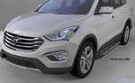 Пороги алюминиевые Corund Silver Can Otomotiv Hyundai Tucson 2015-2019