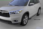 Пороги алюминиевые Topaz Can Otomotiv Toyota Highlander 2014-2019