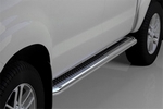 Пороги стальные труба с листом C2 (d 60) Can Otomotiv Toyota Hilux 2005-2015