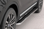 Пороги стальные труба с листом C2 (d 60) Can Otomotiv Ford Explorer 2011-2019