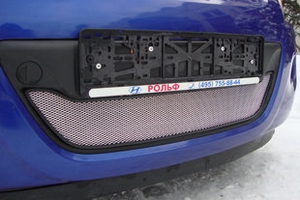 Сетка защитная в бампер Standart хром Strelka Hyundai i20 2008-2014 ― Auto-Clover